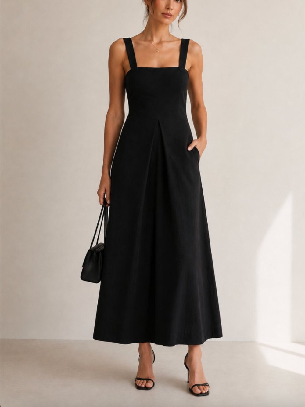 Reformation Alivia Maxi Dress Black S